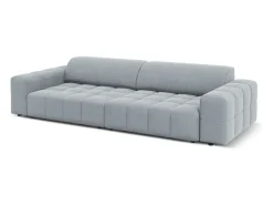 CXL by Christian Lacroix - Sofá "Luc" 4 lugares em veludo azul claro - 244x102x70cm