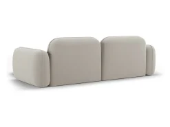 CXL by Christian Lacroix - Sofá modular de canto direito "Lucien" 3 lugares em veludo bege claro - 230x165x70cm