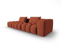 CXL by Christian Lacroix - Sofá modular virado para a esquerda "Lorella" 3 lugares em tecido estrutural coral - 265x85x70cm