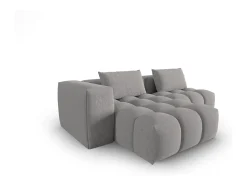 CXL by Christian Lacroix - Sofá modular de canto esquerdo "Lorella" 3 lugares em tecido estrutural bege escuro - 205x145x70cm