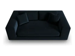 CXL by Christian Lacroix - Sofá "Tendance" 3 lugares em veludo azul escuro - 220x122x72cm