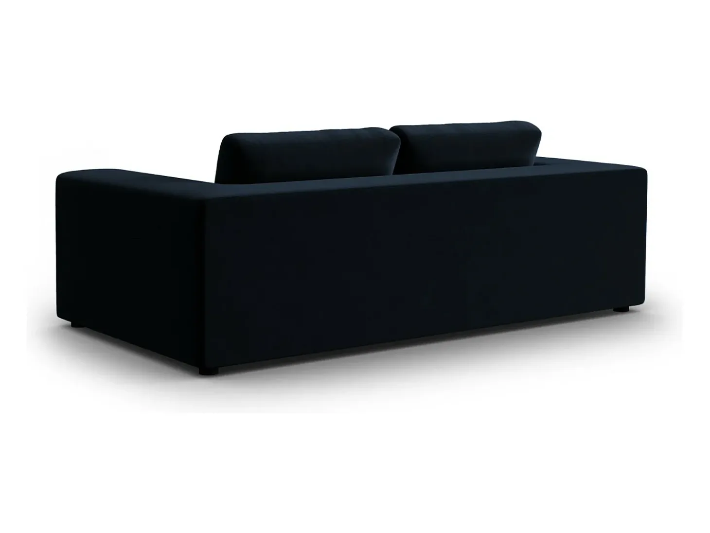 CXL by Christian Lacroix - Sofá "Tendance" 3 lugares em veludo azul escuro - 220x122x72cm