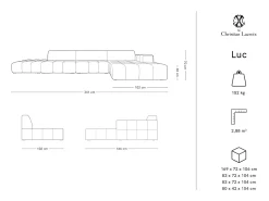 CXL by Christian Lacroix - Sofá de canto direito