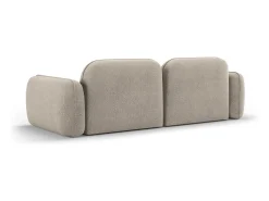 CXL by Christian Lacroix - Sofá modular "Lucien" 3 lugares em veludo bege escuro - 230x90x70cm