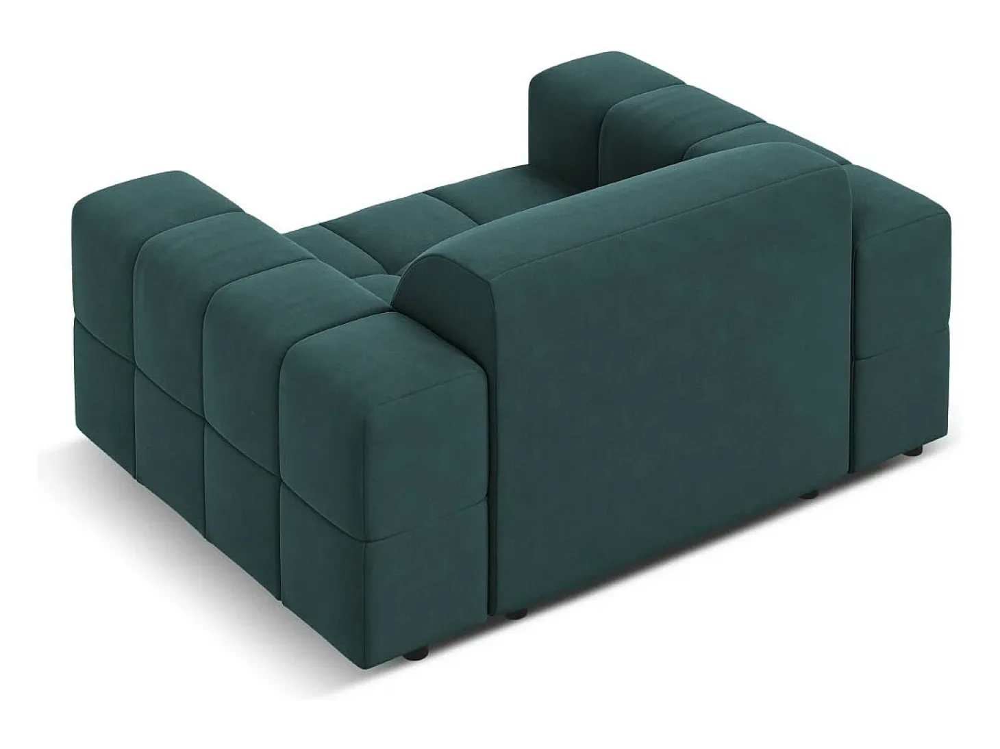 CXL by Christian Lacroix - Poltrona "Luc" em veludo petróleo - 124x102x70cm