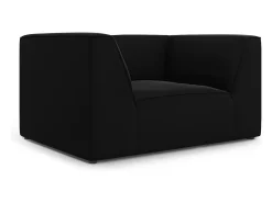 CXL by Christian Lacroix - Poltrona "Charles" em veludo preto - 120x92x69cm