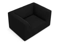 CXL by Christian Lacroix - Poltrona "Charles" em veludo preto - 120x92x69cm
