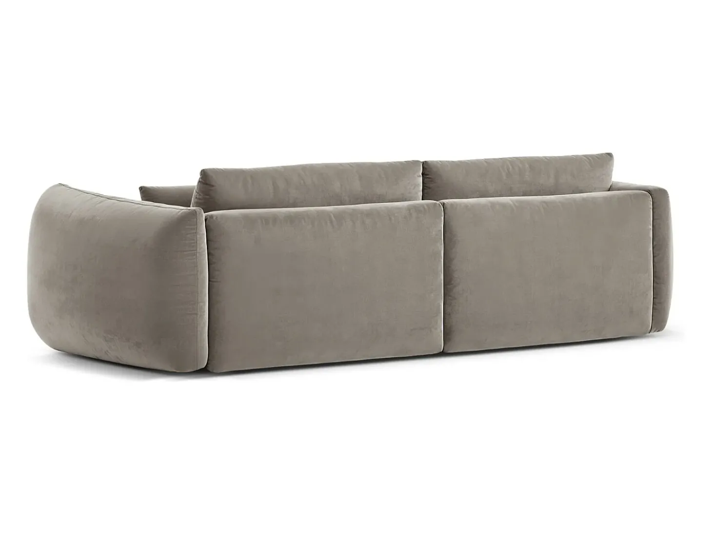 CXL by Christian Lacroix - Sofá modular "Maurie" 4 lugares em veludo concreto - 264x107x90cm