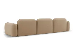 CXL by Christian Lacroix - Sofá modular de canto direito "Lucien" 4 lugares em veludo areia - 320x165x70cm