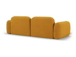 CXL by Christian Lacroix - Sofá modular de canto esquerdo "Lucien" 3 lugares em veludo mostarda - 230x165x70cm