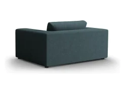 CXL by Christian Lacroix - Sofá "Tendance" 1,5 lugares em veludo cotelê azul - 156x122x72cm