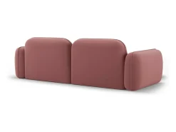 CXL by Christian Lacroix - Sofá modular de canto esquerdo "Lucien" 3 lugares em veludo salmão - 230x165x70cm