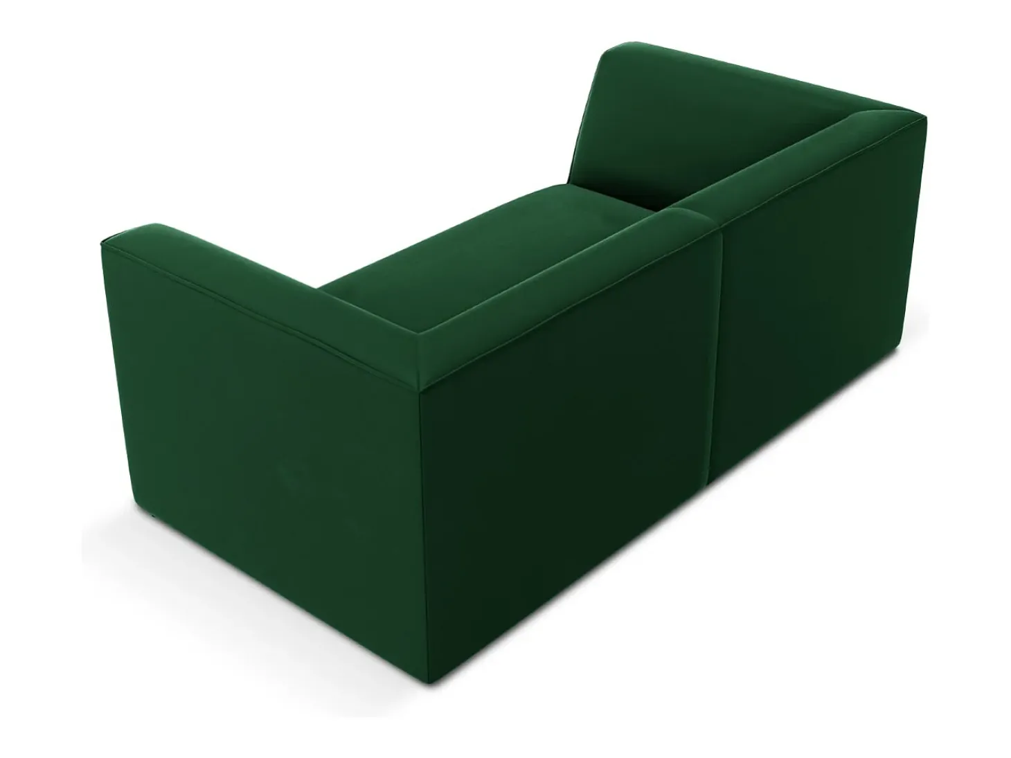 CXL by Christian Lacroix - Sofá "Charles" 2 lugares em veludo verde - 174x92x69cm