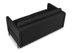 CXL by Christian Lacroix - Sofá-cama "Yanis" 2 lugares em tecido estrutural cinza escuro - 182x102x80cm