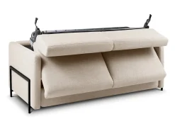 CXL by Christian Lacroix - Sofá-cama "Yanis" 2 lugares em tecido estrutural bege - 182x102x80cm