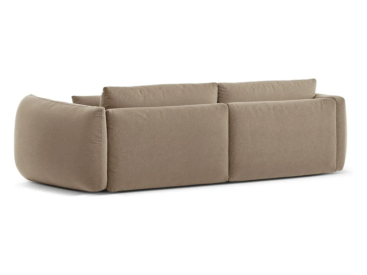 CXL by Christian Lacroix - Sofá modular "Maurie" 4 lugares em tecido chenille areia - 264x107x90cm