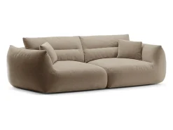 CXL by Christian Lacroix - Sofá modular "Maurie" 4 lugares em tecido chenille areia - 264x107x90cm