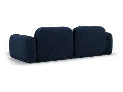 CXL by Christian Lacroix - Sofá modular de canto direito "Lucien" 3 lugares em veludo azul escuro - 230x165x70cm
