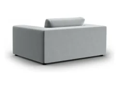 CXL by Christian Lacroix - Sofá "Tendance" 1,5 lugares em veludo cinza claro - 156x122x72cm