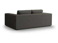 CXL by Christian Lacroix - Sofá "Tendance" 3 lugares em veludo cotelê cinza escuro - 220x122x72cm