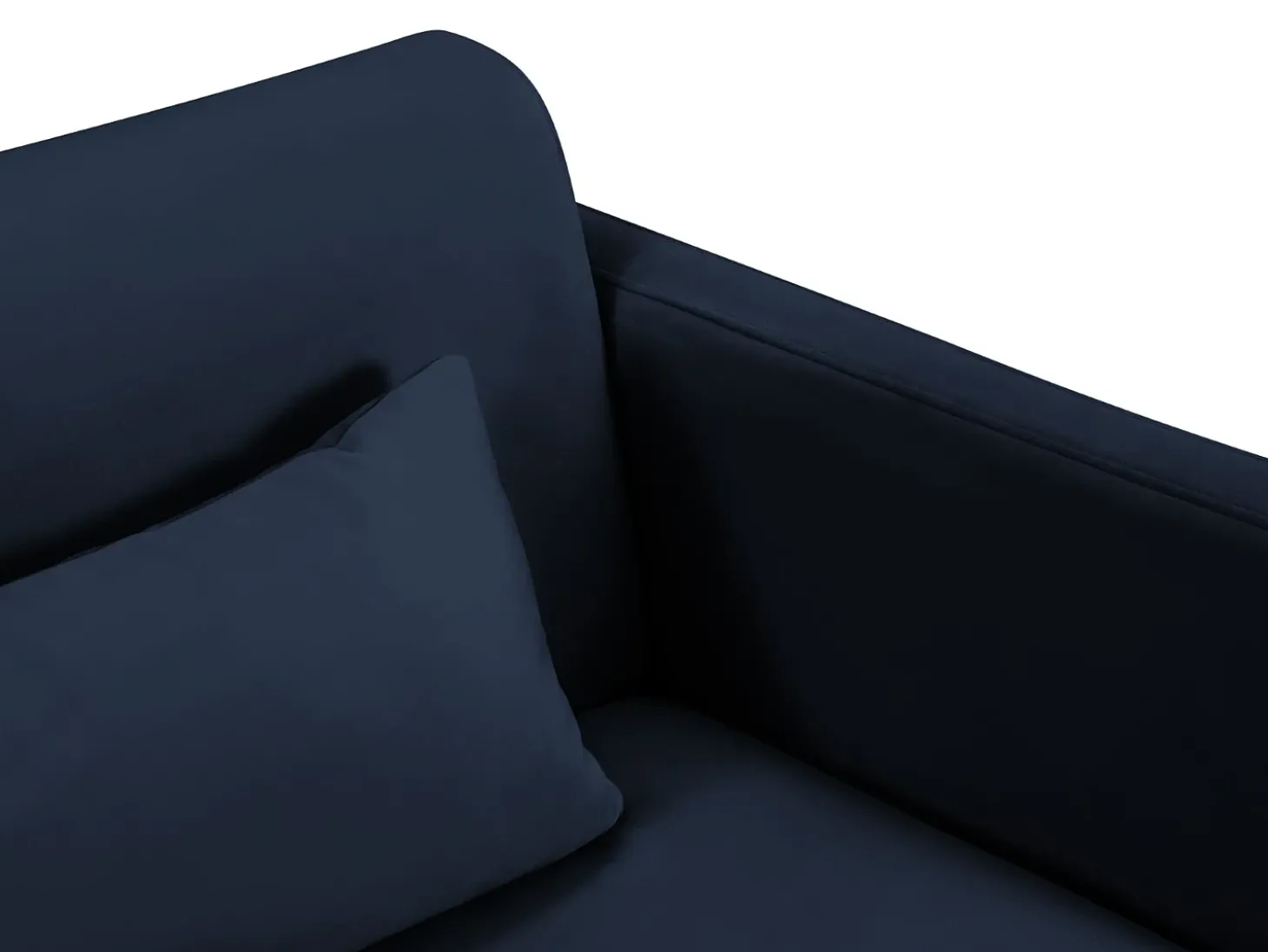 CXL by Christian Lacroix - Sofá-cama "Yanis" 3 lugares em veludo azul real - 202x102x80cm