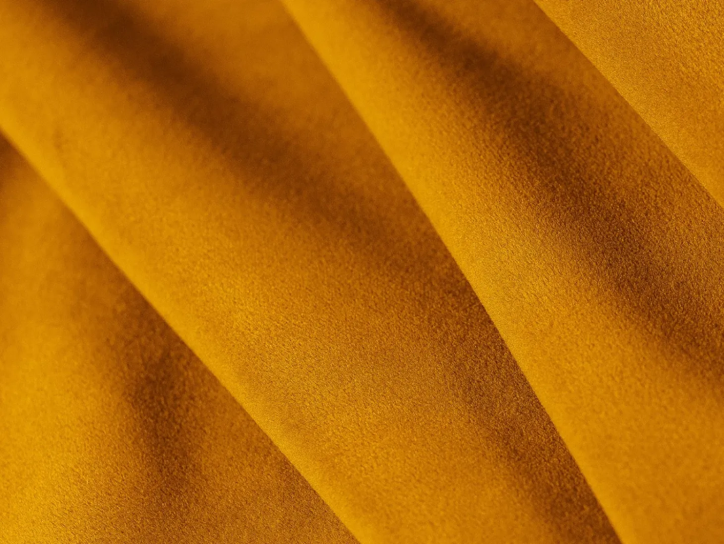 CXL by Christian Lacroix - Sofá de canto direito "Tendance" 5 lugares em veludo dourado - 282x174x72cm