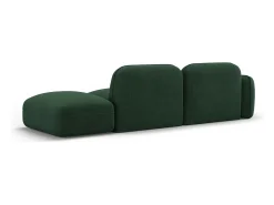 CXL by Christian Lacroix - Sofá modular direito "Lucien" 3 lugares em veludo verde - 295x90x70cm