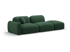 CXL by Christian Lacroix - Sofá modular direito "Lucien" 3 lugares em veludo verde - 295x90x70cm