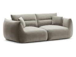 CXL by Christian Lacroix - Sofá modular "Maurie" 3 lugares em veludo concreto - 224x107x90cm