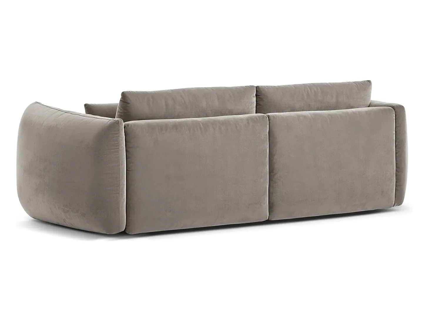 CXL by Christian Lacroix - Sofá modular "Maurie" 3 lugares em veludo concreto - 224x107x90cm