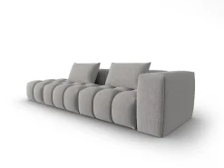 CXL by Christian Lacroix - Sofá modular virado para a esquerda "Lorella" 3 lugares em tecido estrutural bege escuro - 265x85x70cm