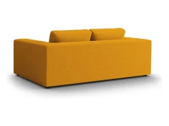 CXL by Christian Lacroix - Sofá "Tendance" 3 lugares em veludo cotelê amarelo - 220x122x72cm