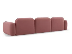 CXL by Christian Lacroix - Sofá modular "Lucien" 4 lugares em veludo salmão - 320x90x70cm