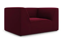 CXL by Christian Lacroix - Poltrona "Charles" em veludo vermelho - 120x92x69cm