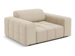 CXL by Christian Lacroix - Poltrona "Luc" em veludo bege claro - 124x102x70cm