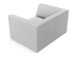 CXL by Christian Lacroix - Poltrona "Charles" em veludo cinza claro - 120x92x69cm