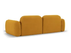 CXL by Christian Lacroix - Sofá modular de canto direito "Lucien" 3 lugares em veludo mostarda - 230x165x70cm