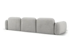 CXL by Christian Lacroix - Sofá modular de canto esquerdo "Lucien" 4 lugares em veludo cinza claro - 320x165x70cm