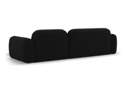 CXL by Christian Lacroix - Sofá modular de canto direito "Lucien" 4 lugares em veludo preto - 275x165x70cm