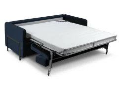 CXL by Christian Lacroix - Sofá-cama "Yanis" 2 lugares em veludo azul real - 182x102x80cm