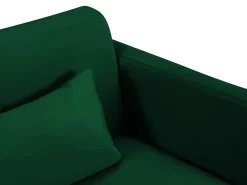 CXL by Christian Lacroix - Sofá-cama "Yanis" 2 lugares em veludo verde garrafa - 182x102x80cm