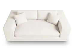 CXL by Christian Lacroix - Sofá "Tendance" 3 lugares em tecido estrutural branco - 220x122x72cm
