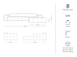 CXL by Christian Lacroix - Sofá de canto direito 
