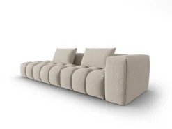 CXL by Christian Lacroix - Sofá modular virado para a esquerda "Lorella" 3 lugares em tecido estrutural areia - 265x85x70cm
