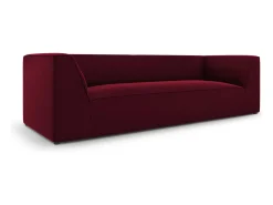 CXL by Christian Lacroix - Sofá "Charles" 3 lugares em veludo vermelho - 232x92x69cm