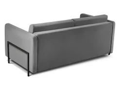 CXL by Christian Lacroix - Sofá-cama "Yanis" 2 lugares em veludo cinza escuro - 182x102x80cm