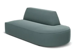 CXL by Christian Lacroix - Sofá modular direito "Charles" 2 lugares em veludo hortelã - 181x93x69cm