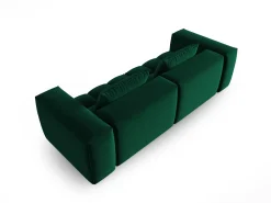 CXL by Christian Lacroix - Sofá modular "Lorella" 3 lugares em veludo verde garrafa - 230x85x70cm