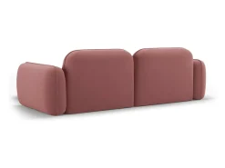 CXL by Christian Lacroix - Sofá modular de canto direito "Lucien" 3 lugares em veludo salmão - 230x165x70cm