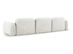 CXL by Christian Lacroix - Sofá modular "Lucien" 4 lugares em veludo marfim - 320x90x70cm